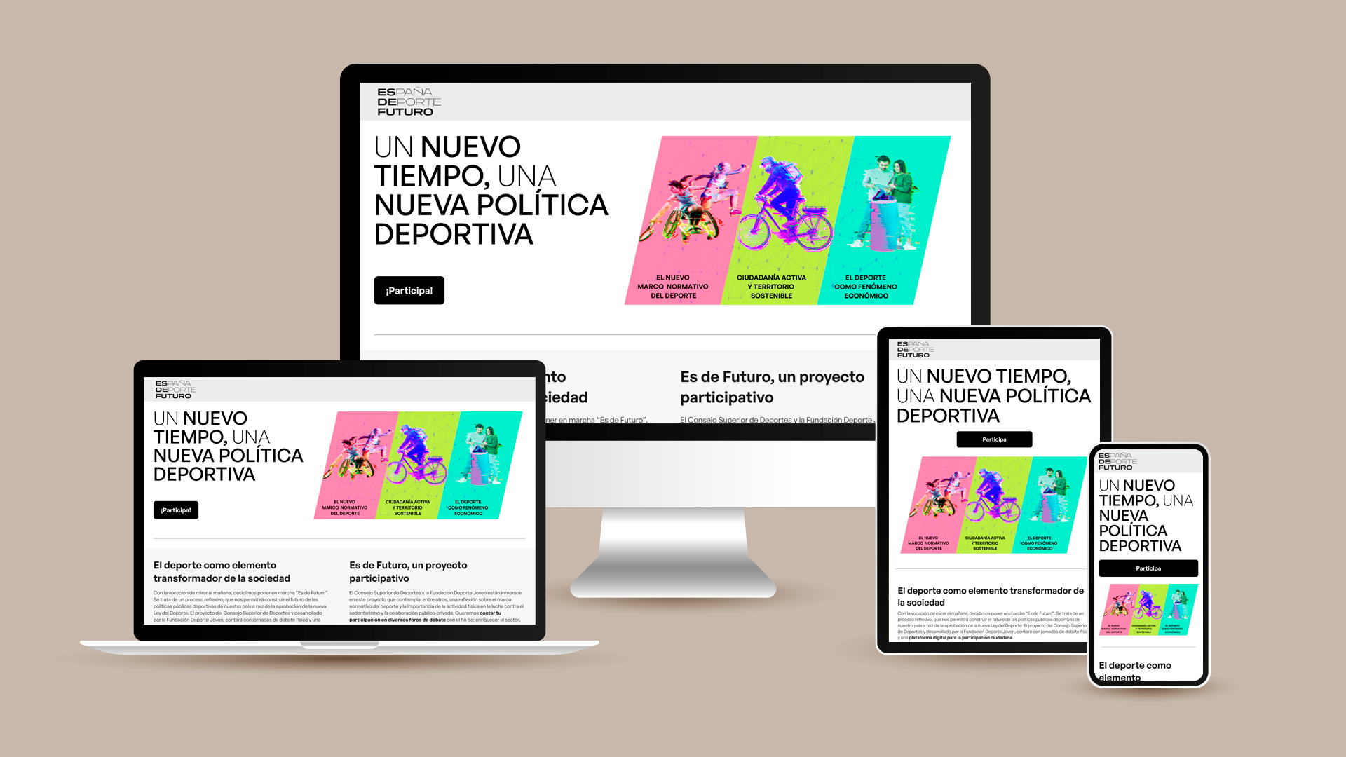 Visualización de la Home en campaña de Viajes El Corte Inglés